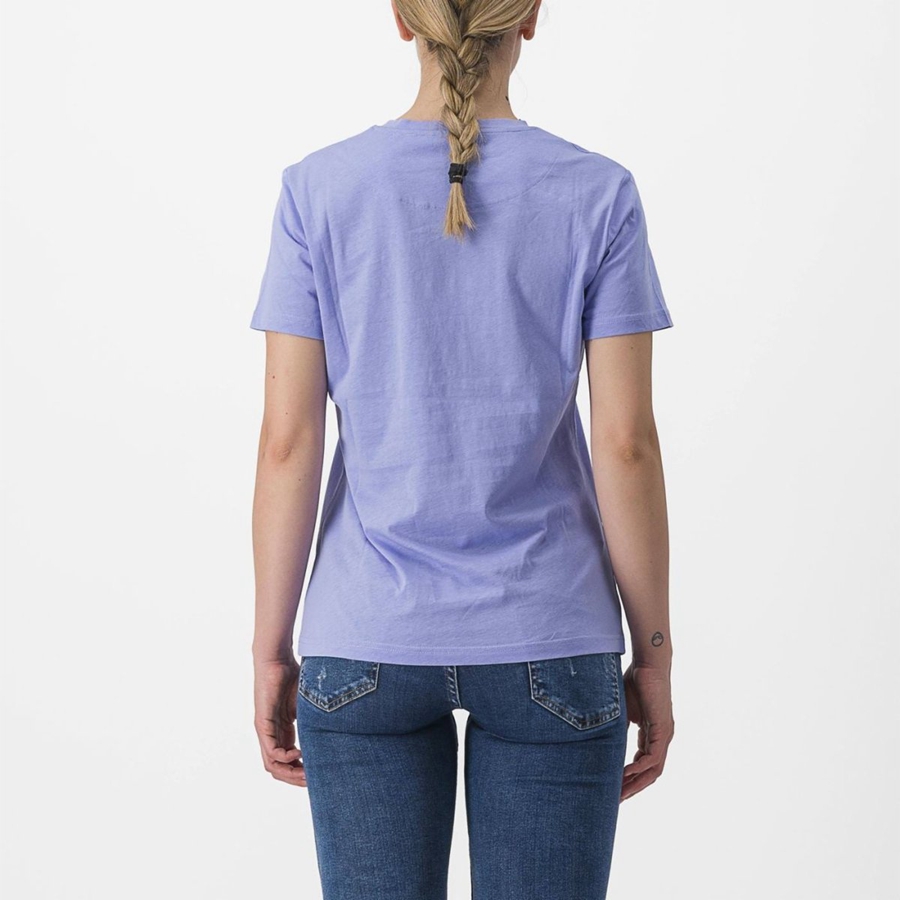 Castelli PEDALARE TEE Naisten Casual Violetit Valkoinen | LAHF-80465