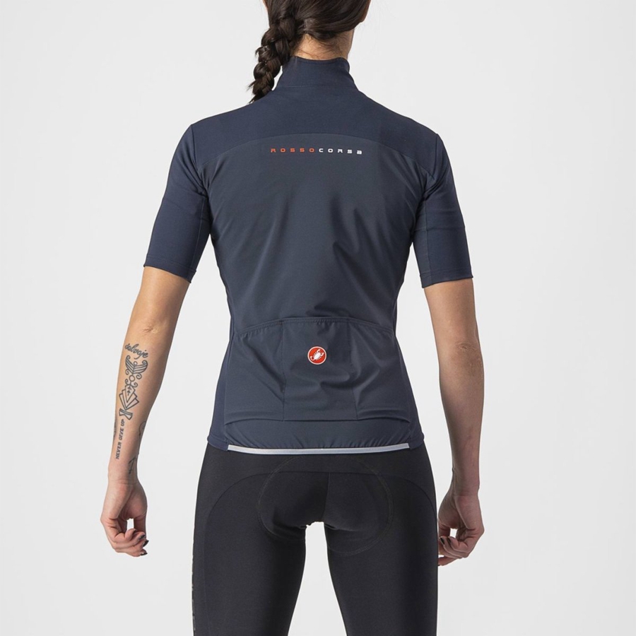 Castelli PERFETTO RoS 2W WIND Naisten Takit Sininen | FAUG-57291