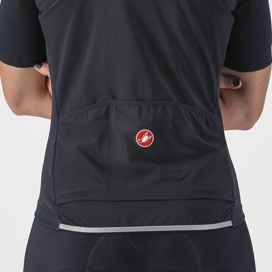 Castelli PERFETTO RoS 2W WIND Naisten Takit Mustat | DBQC-14625