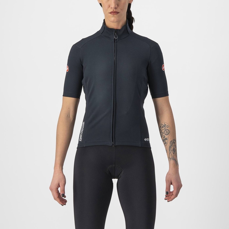 Castelli PERFETTO RoS 2W WIND Naisten Takit Mustat | DBQC-14625