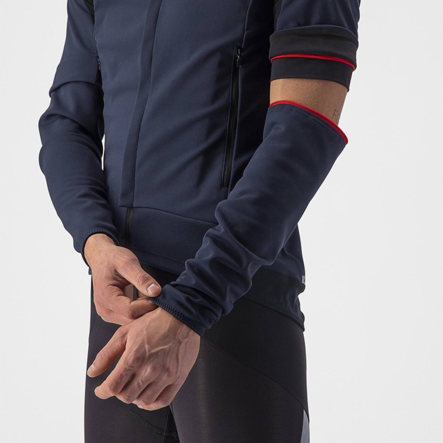 Castelli PERFETTO RoS 2 CONVERTIBLE Miesten Takit Sininen Hopea | DYQA-80412