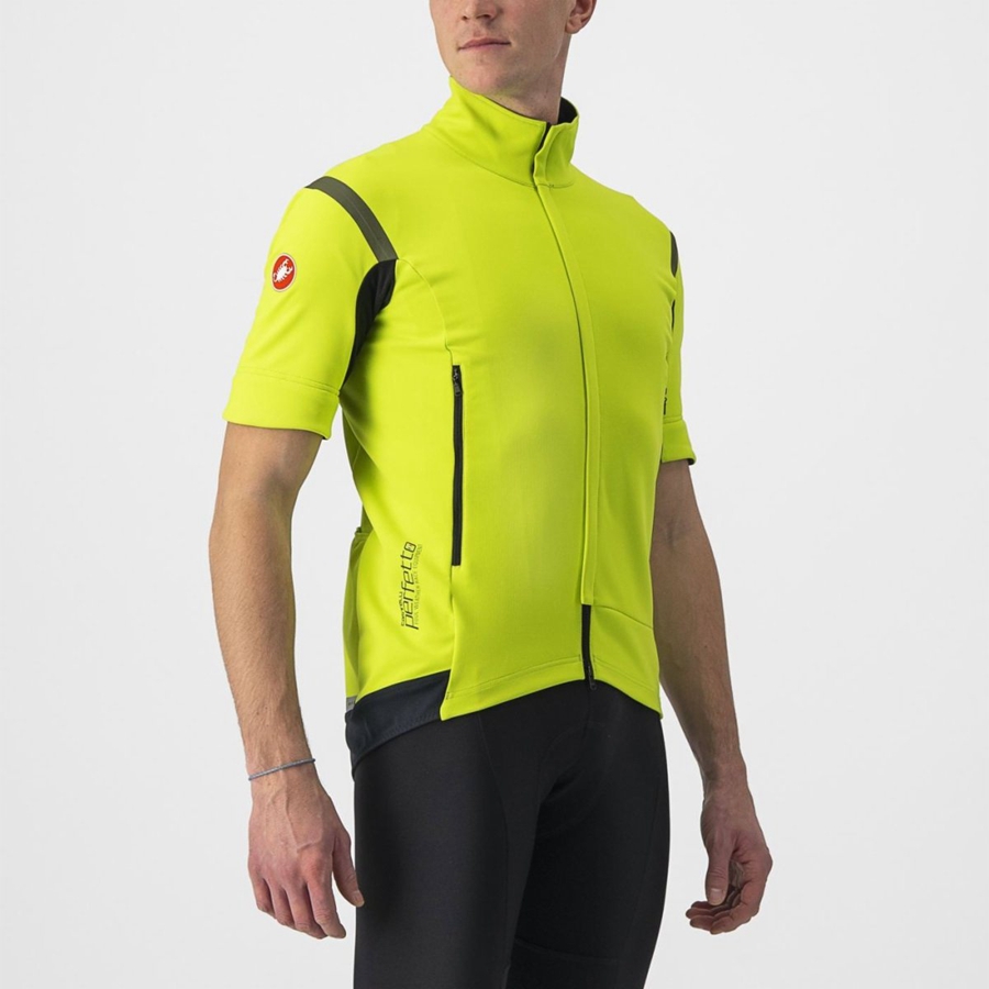 Castelli PERFETTO RoS 2 CONVERTIBLE Miesten Takit Vaaleanvihreä Tummanharmaat | PQBH-81594