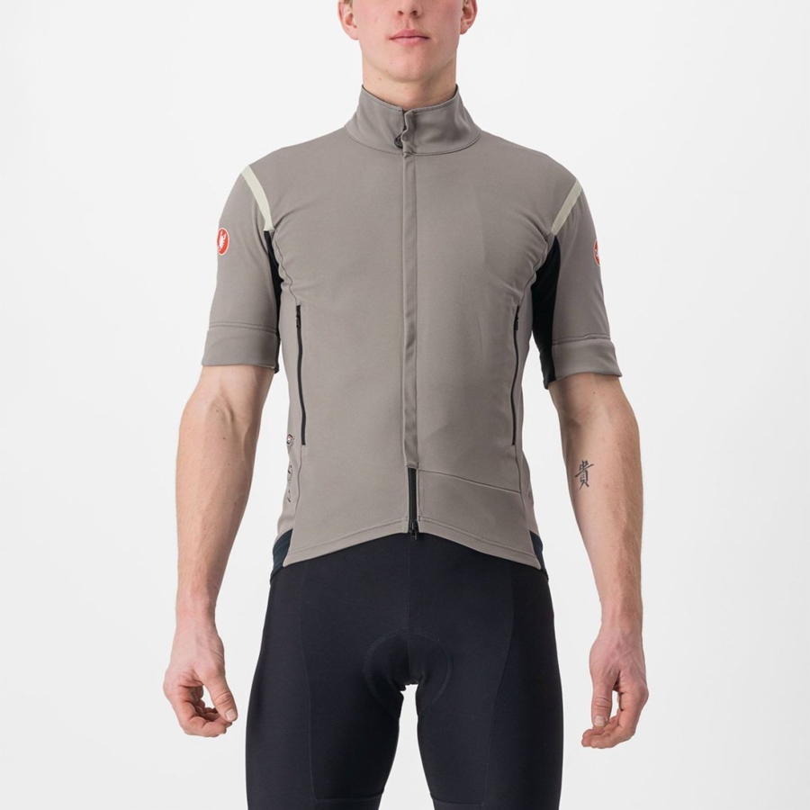 Castelli PERFETTO RoS 2 CONVERTIBLE Miesten Takit Harmaat Khaki Harmaat | WMDB-05629