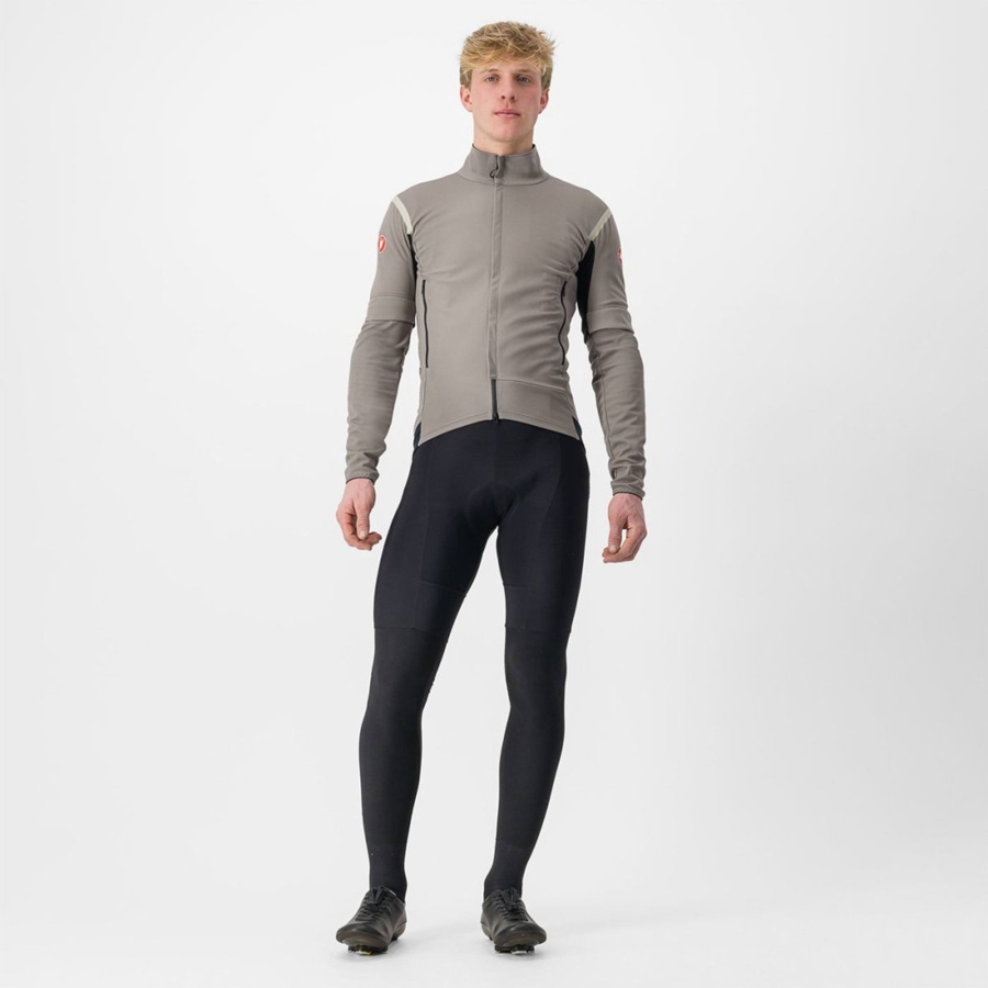 Castelli PERFETTO RoS 2 CONVERTIBLE Miesten Takit Harmaat Khaki Harmaat | WMDB-05629