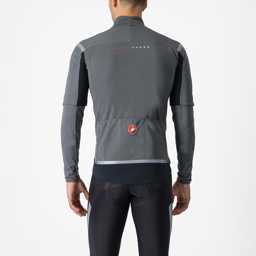 Castelli PERFETTO RoS 2 CONVERTIBLE Miesten Takit Harmaat Hopea | TXIZ-97450