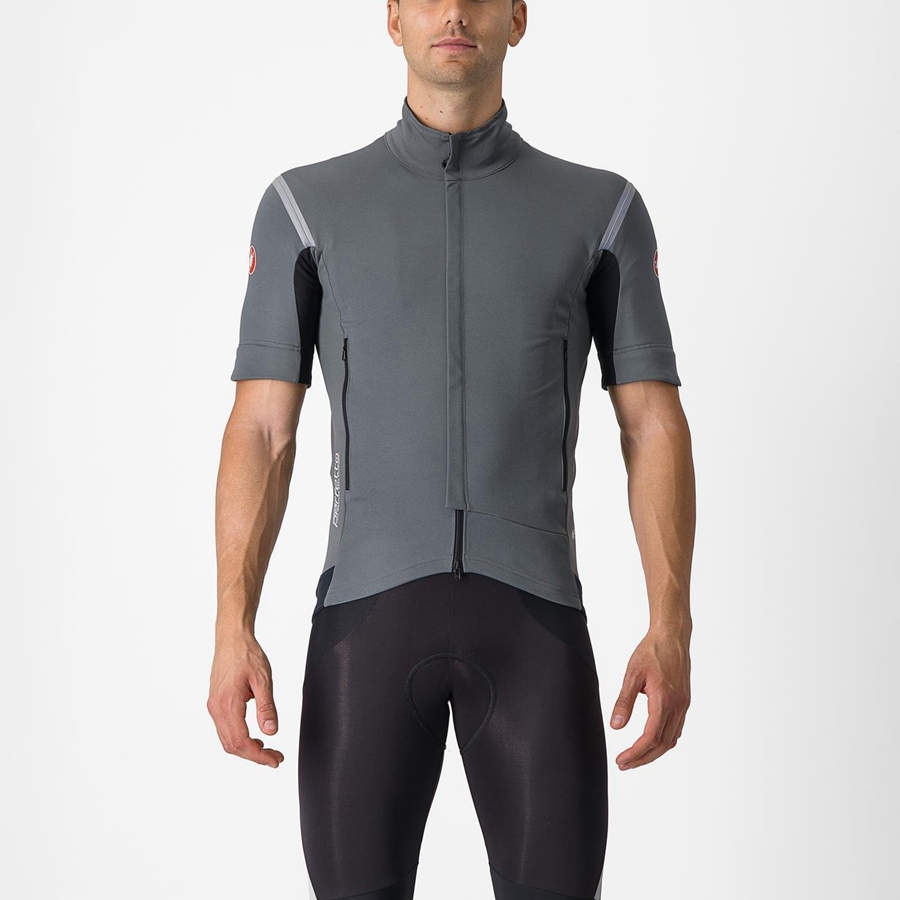 Castelli PERFETTO RoS 2 CONVERTIBLE Miesten Takit Harmaat Hopea | TXIZ-97450