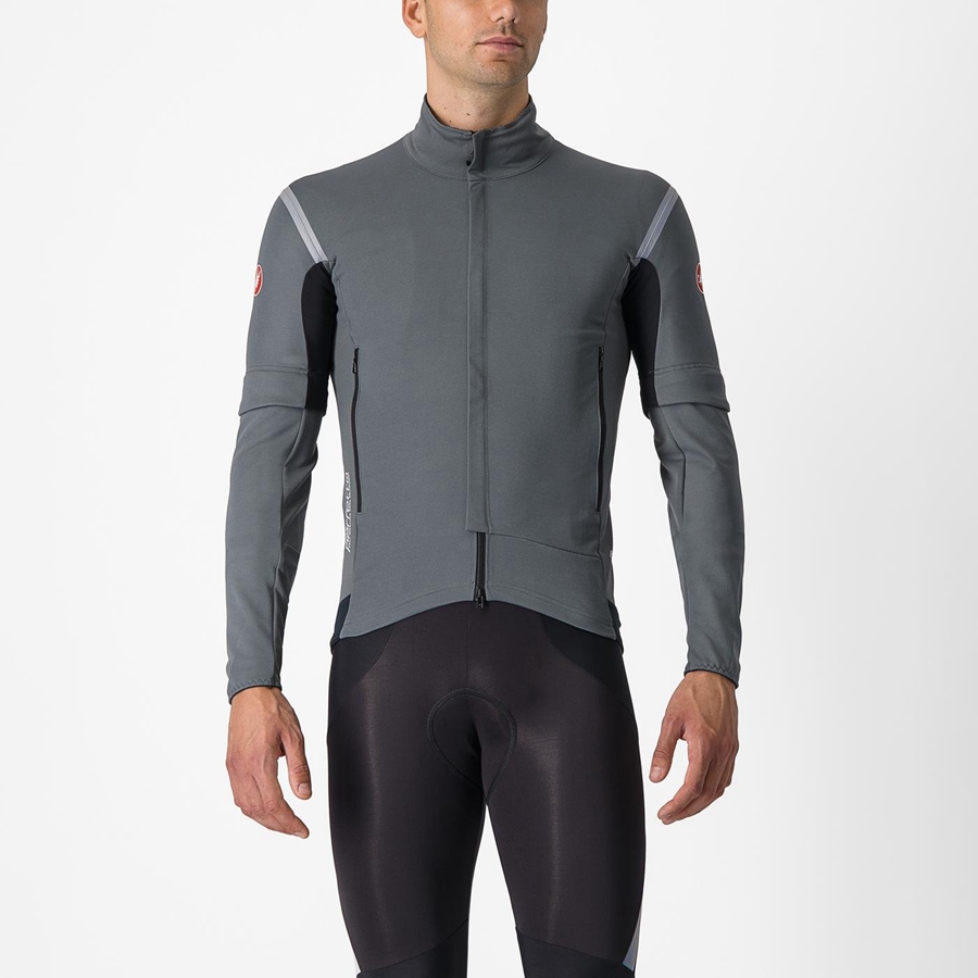 Castelli PERFETTO RoS 2 CONVERTIBLE Miesten Takit Harmaat Hopea | TXIZ-97450