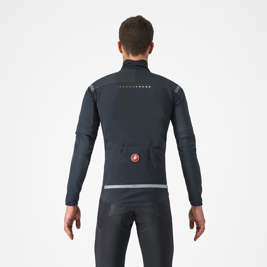 Castelli PERFETTO RoS 2 CONVERTIBLE Miesten Takit Mustat Mustat | BFGP-65493