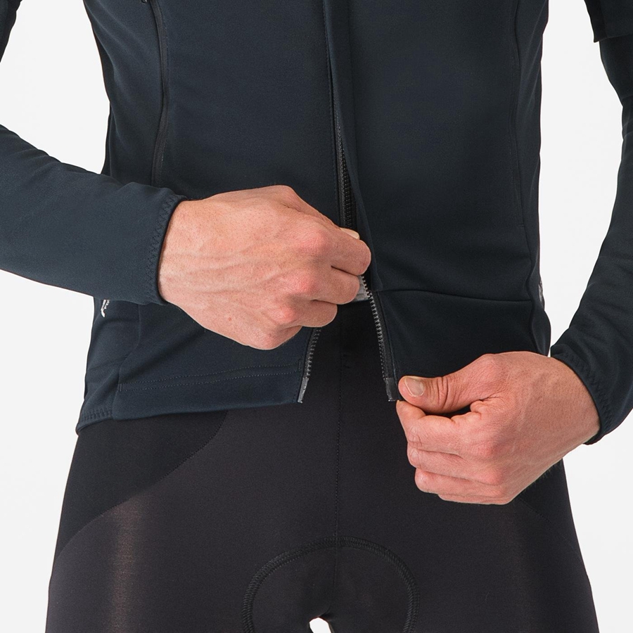 Castelli PERFETTO RoS 2 CONVERTIBLE Miesten Takit Mustat Mustat | BFGP-65493