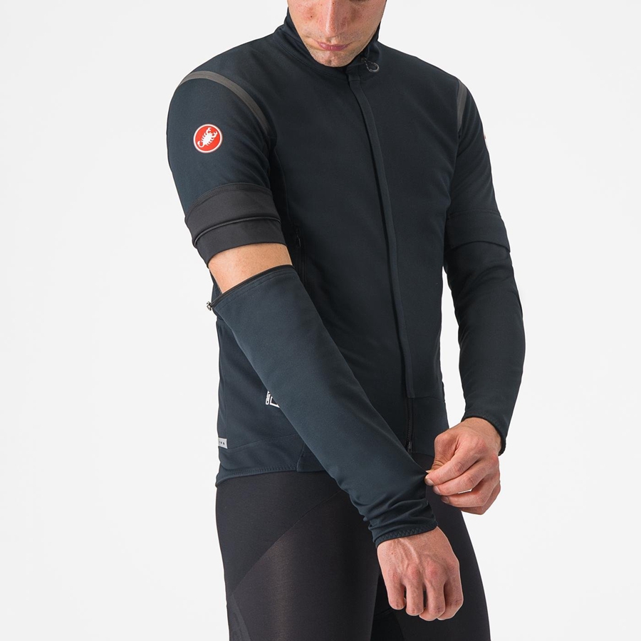 Castelli PERFETTO RoS 2 CONVERTIBLE Miesten Takit Mustat Mustat | BFGP-65493