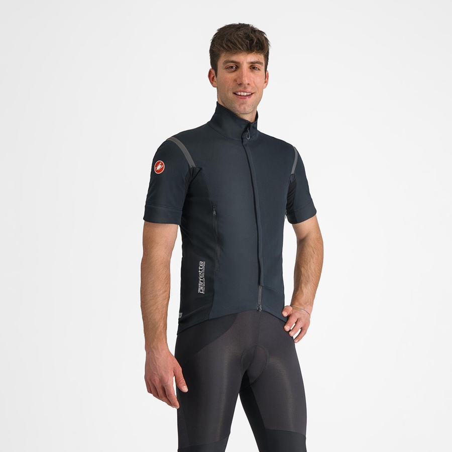 Castelli PERFETTO RoS 2 CONVERTIBLE Miesten Takit Mustat Mustat | BFGP-65493