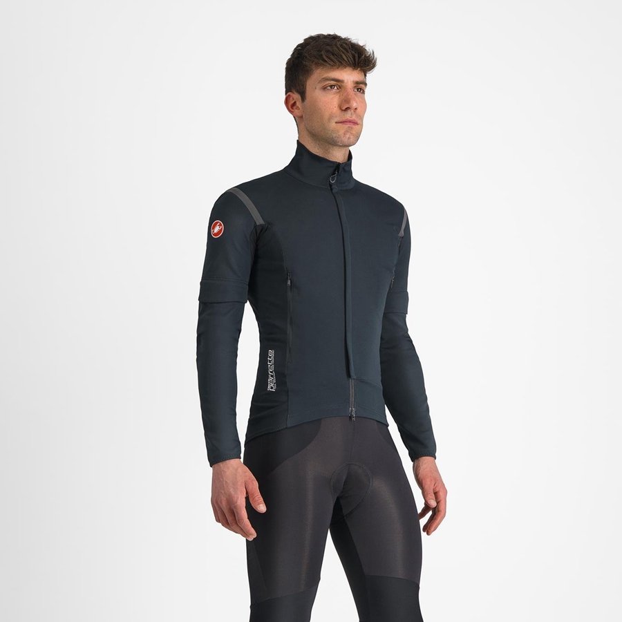 Castelli PERFETTO RoS 2 CONVERTIBLE Miesten Takit Mustat Mustat | BFGP-65493