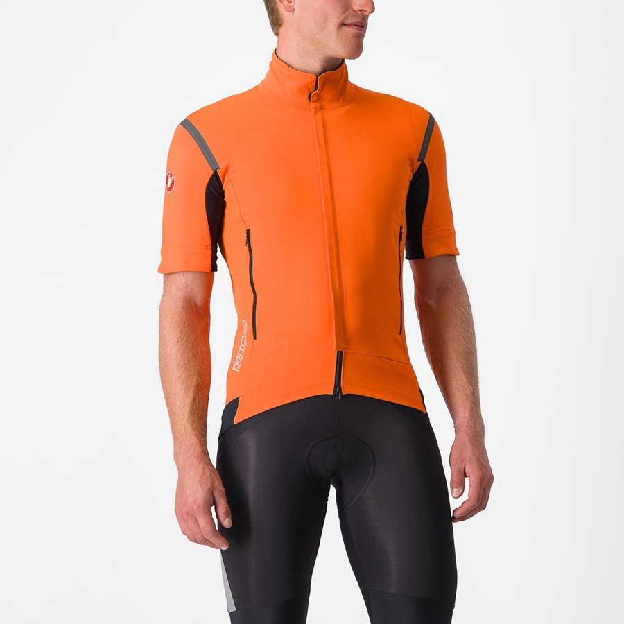 Castelli PERFETTO RoS 2 CONVERTIBLE Miesten Takit Punainen Oranssi Tummanharmaat | IGCJ-03529