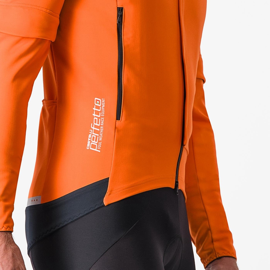 Castelli PERFETTO RoS 2 CONVERTIBLE Miesten Takit Punainen Oranssi Tummanharmaat | IGCJ-03529