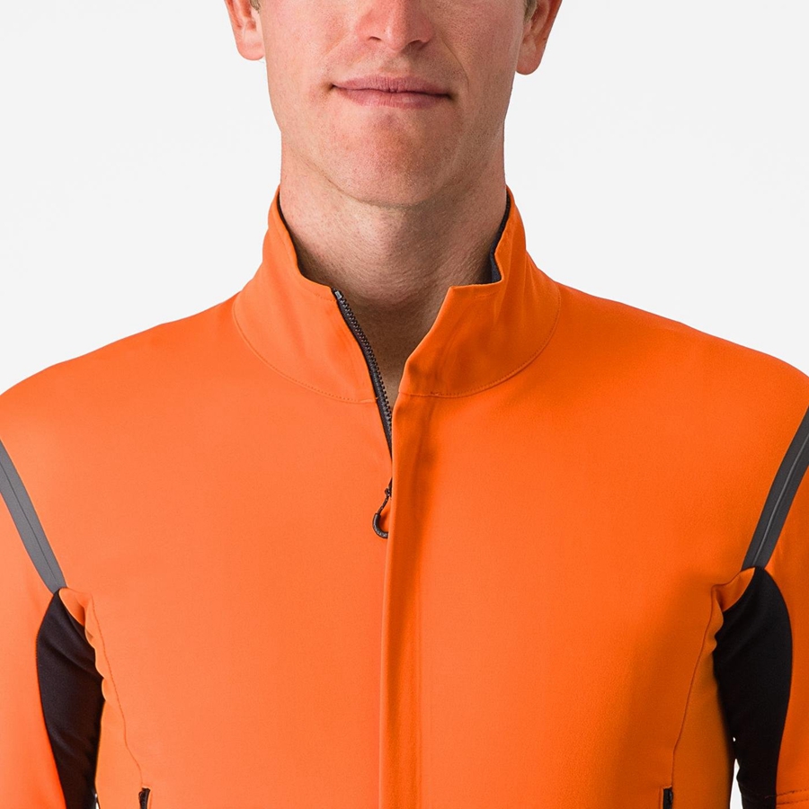 Castelli PERFETTO RoS 2 CONVERTIBLE Miesten Takit Punainen Oranssi Tummanharmaat | IGCJ-03529