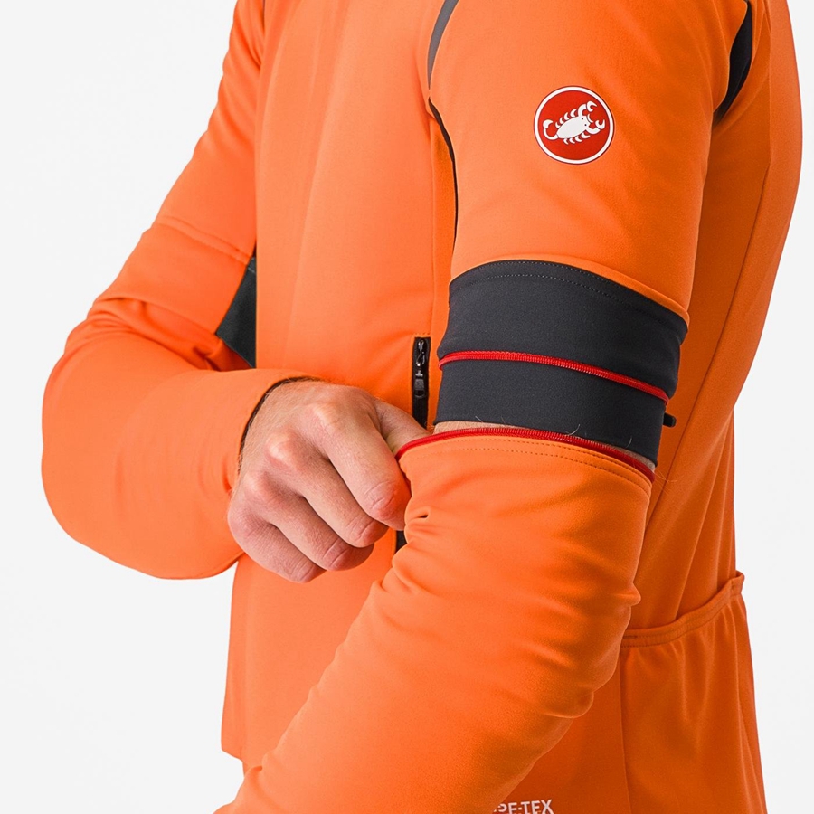 Castelli PERFETTO RoS 2 CONVERTIBLE Miesten Takit Punainen Oranssi Tummanharmaat | IGCJ-03529