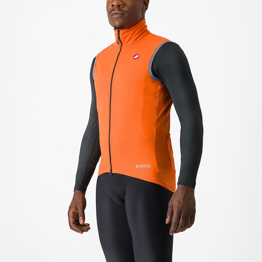 Castelli PERFETTO RoS 2 Miesten Liivi Punainen Oranssi | YLOQ-50867