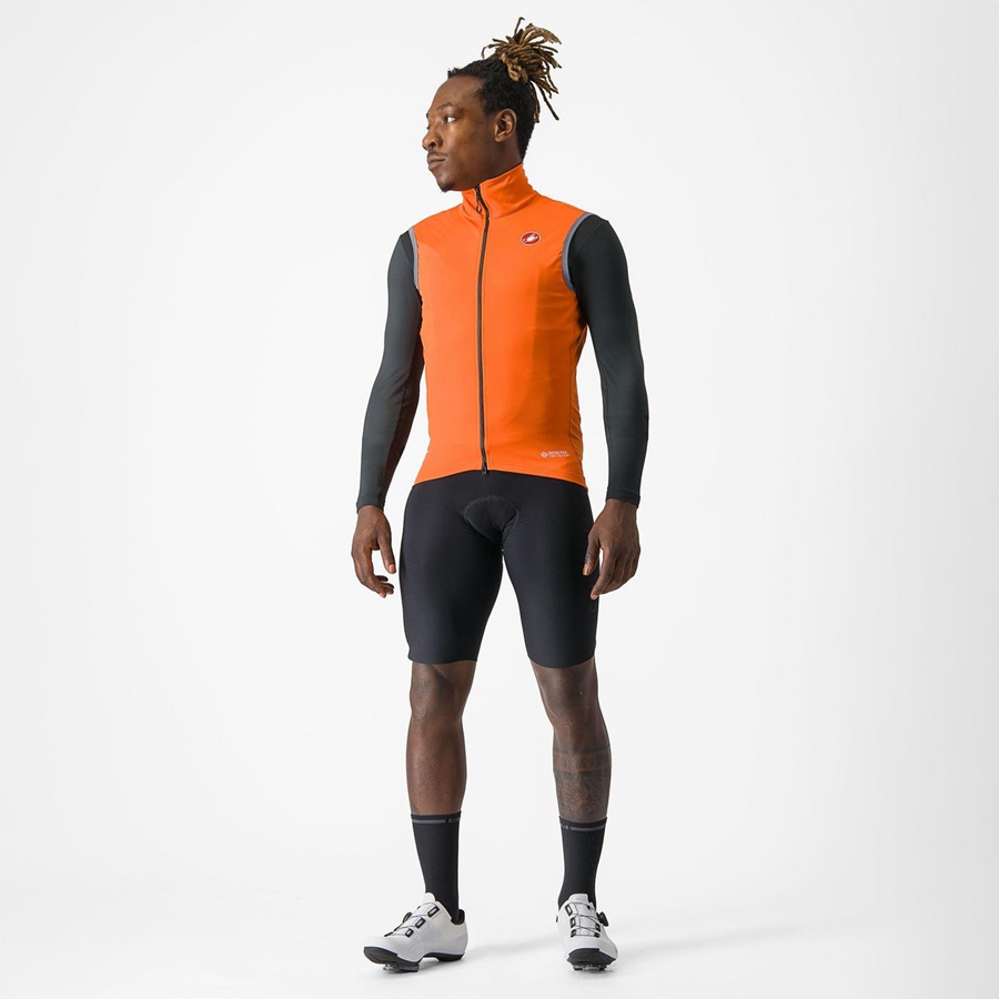 Castelli PERFETTO RoS 2 Miesten Liivi Punainen Oranssi | YLOQ-50867