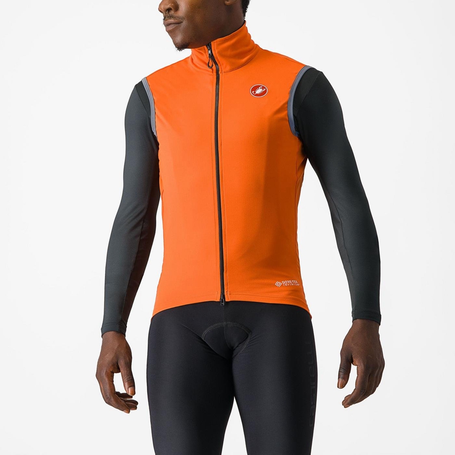 Castelli PERFETTO RoS 2 Miesten Liivi Punainen Oranssi | YLOQ-50867