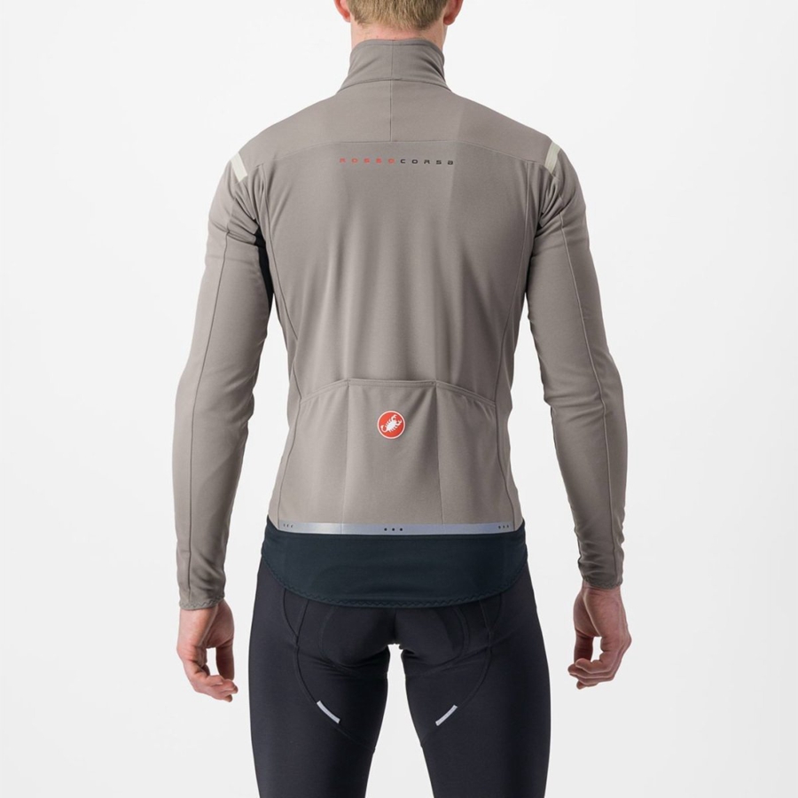 Castelli PERFETTO RoS 2 Miesten Takit Harmaat Khaki Harmaat | WSEC-96340