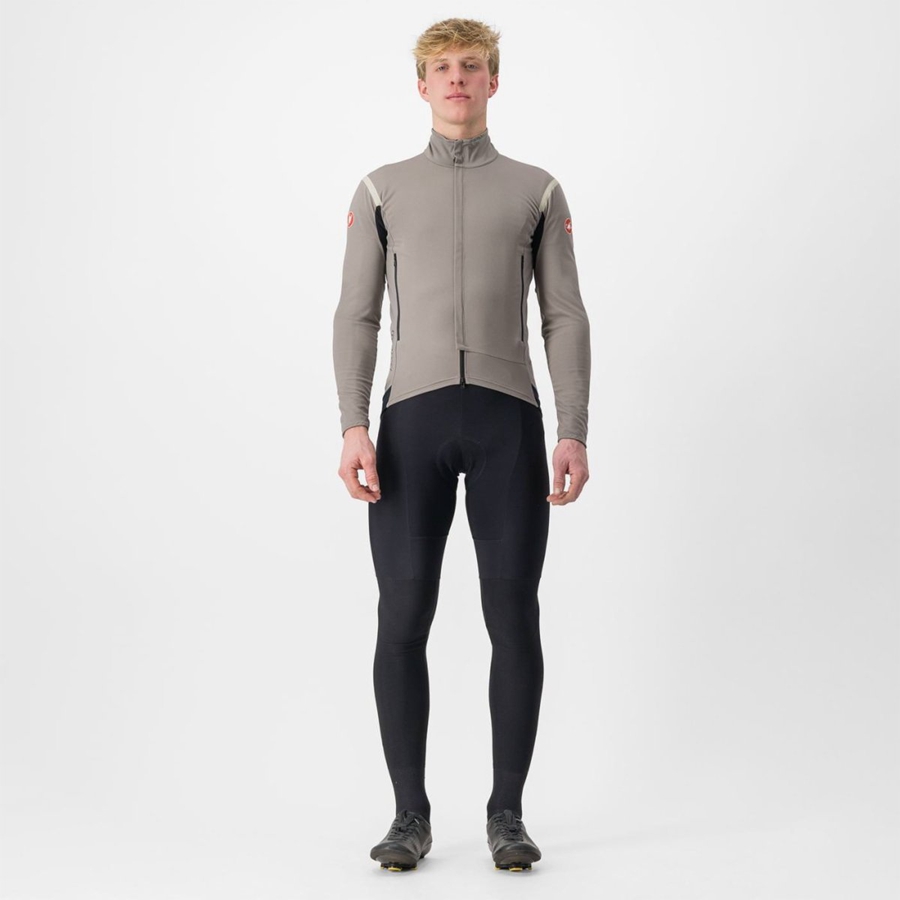 Castelli PERFETTO RoS 2 Miesten Takit Harmaat Khaki Harmaat | WSEC-96340