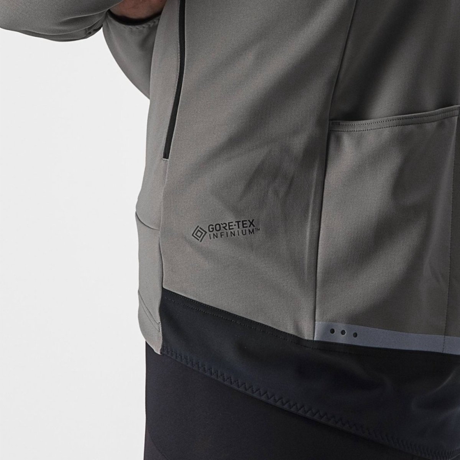 Castelli PERFETTO RoS 2 Miesten Takit Harmaat Khaki Harmaat | WSEC-96340