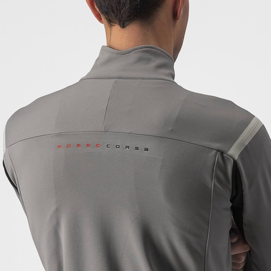 Castelli PERFETTO RoS 2 Miesten Takit Harmaat Khaki Harmaat | WSEC-96340