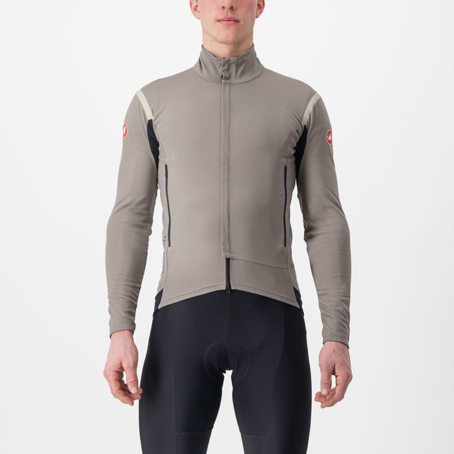 Castelli PERFETTO RoS 2 Miesten Takit Harmaat Khaki Harmaat | WSEC-96340