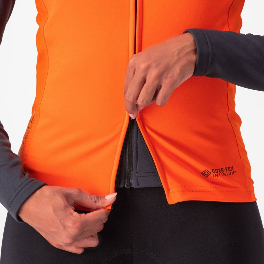 Castelli PERFETTO RoS 2 W Naisten Liivi Punainen Oranssi | NZPW-56294