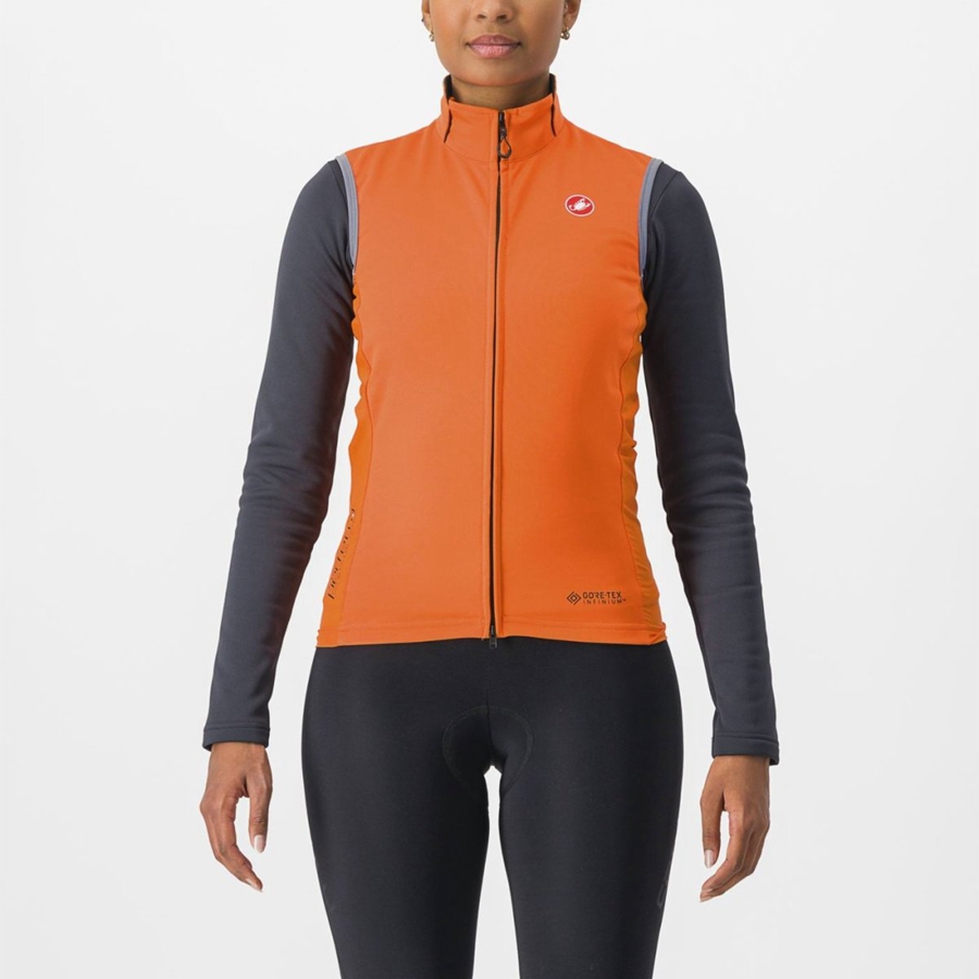 Castelli PERFETTO RoS 2 W Naisten Liivi Punainen Oranssi | NZPW-56294