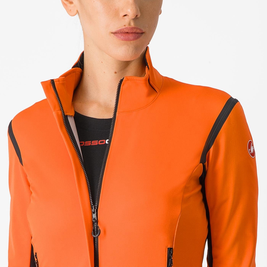 Castelli PERFETTO RoS 2 W Naisten Takit Punainen Oranssi Mustat | TPVK-47019