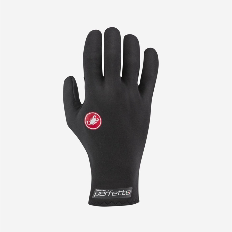 Castelli PERFETTO RoS Miesten Käsineet Mustat | GSXN-73069