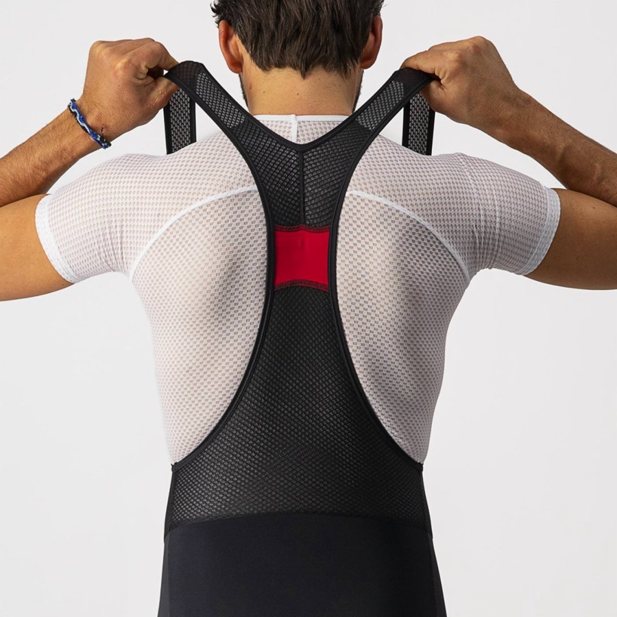 Castelli POLARE 3 Miesten Bib Sukkahousut Mustat | YMQG-32059