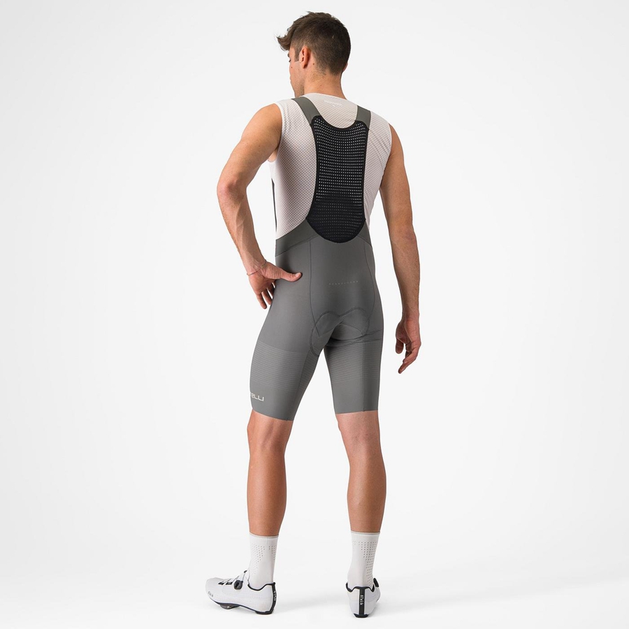 Castelli PREMIO Miesten Bib Shortsit Harmaat | SNYP-43178