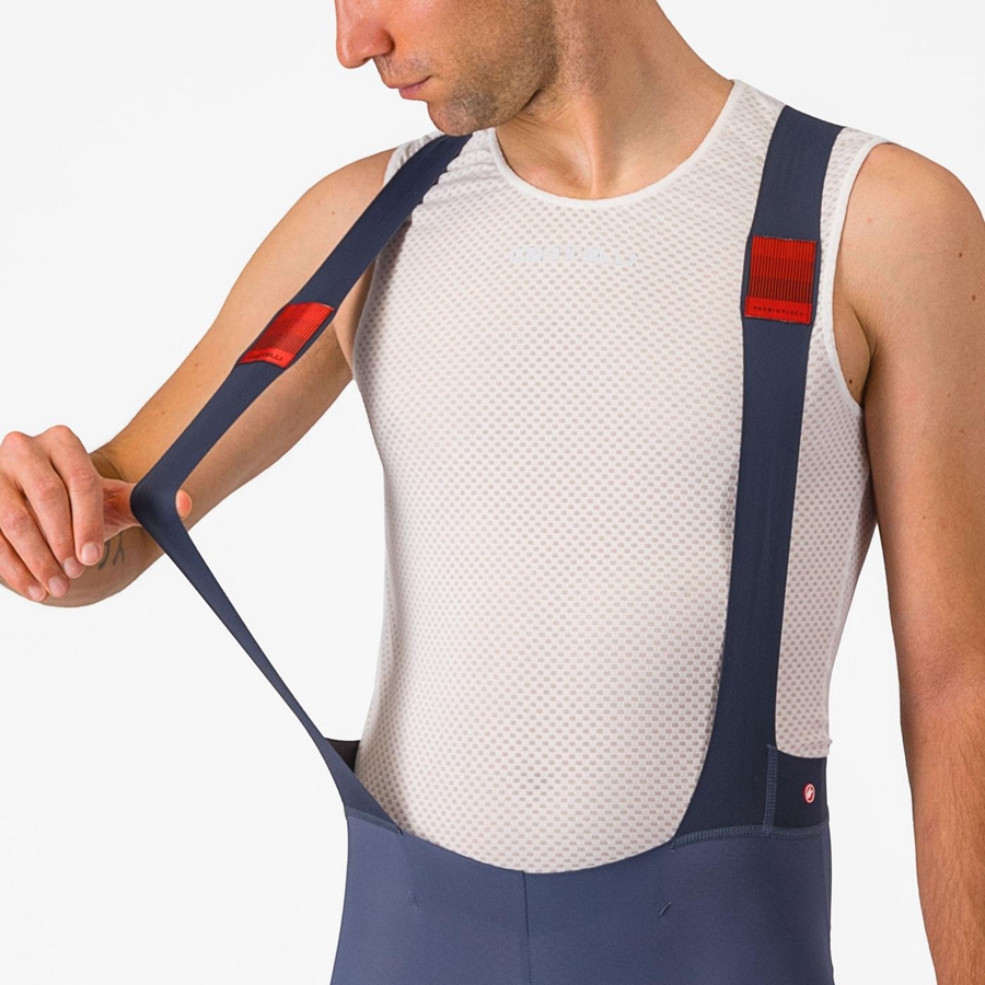 Castelli PREMIO Miesten Bib Shortsit Sininen Harmaat Sininen | WNXZ-32067