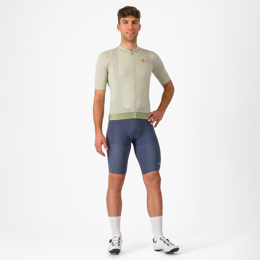 Castelli PREMIO Miesten Bib Shortsit Sininen Harmaat Sininen | WNXZ-32067