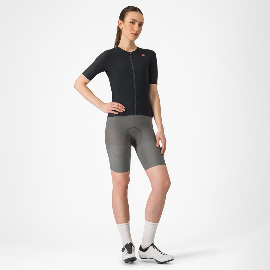 Castelli PREMIO W Naisten Bib Shortsit Harmaat | IBJZ-70458