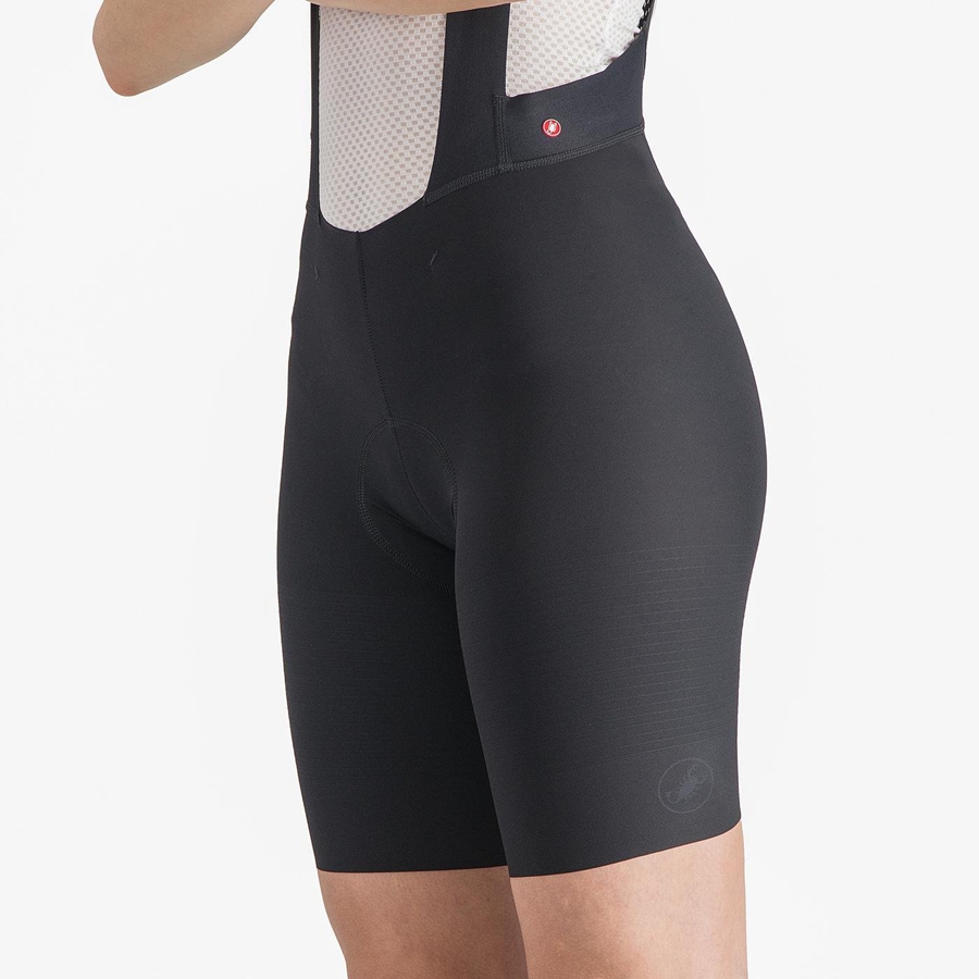 Castelli PREMIO W Naisten Bib Shortsit Mustat | FZAY-24839