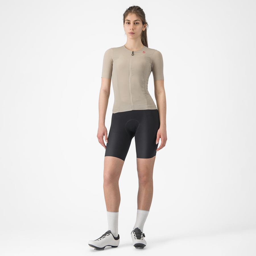 Castelli PREMIO W Naisten Bib Shortsit Mustat | FZAY-24839