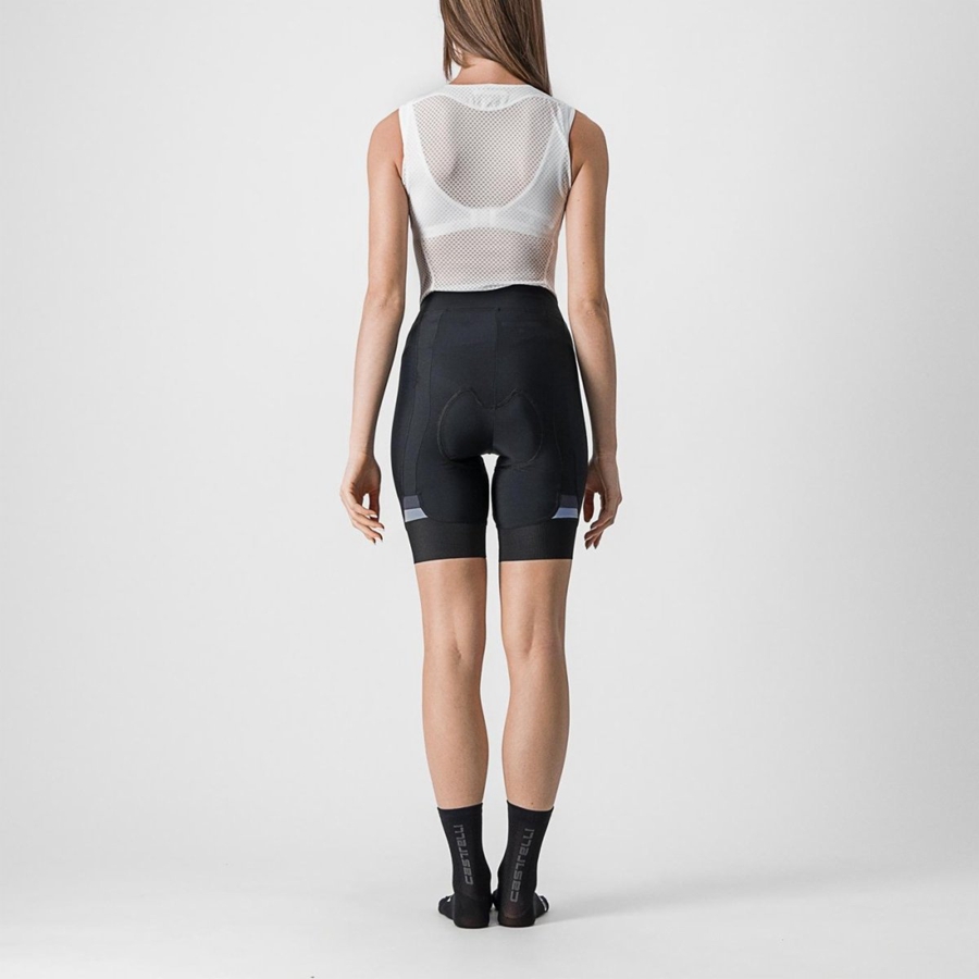 Castelli PRIMA Naisten Shortsit Mustat Tummanharmaat | EQBR-28751