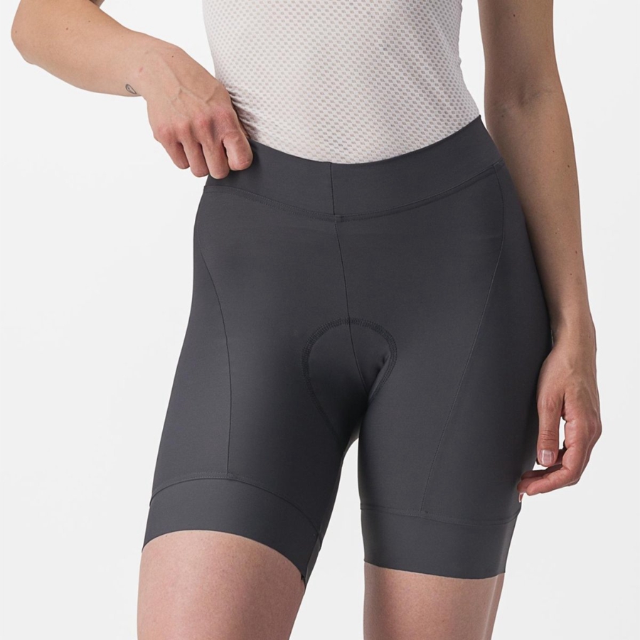 Castelli PRIMA Naisten Shortsit Tummanharmaat Oranssi | WZQJ-35241