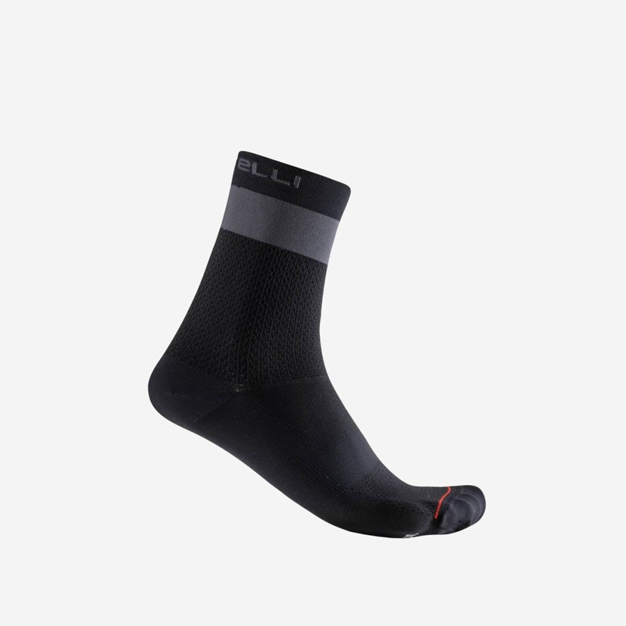 Castelli PROLOGO LITE 15 Miesten Sukat Mustat Tummanharmaat | ESIQ-69823