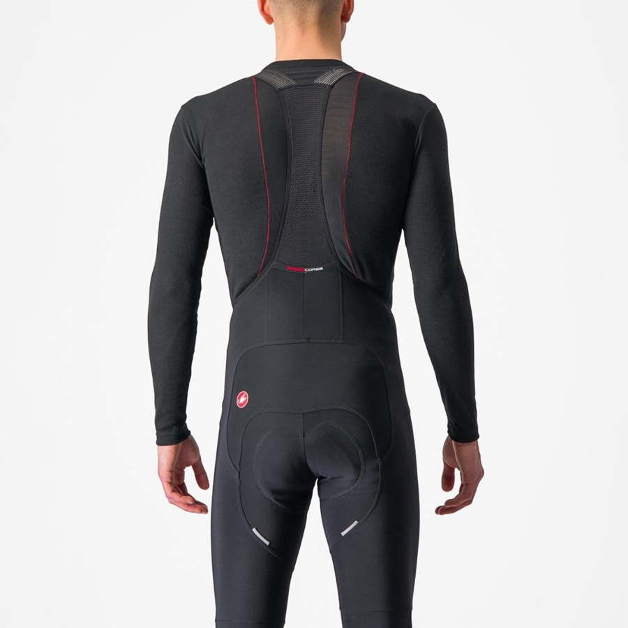 Castelli PROSECCO TECH LONG SLEEVE Miesten Base Layer Mustat | USGQ-28139