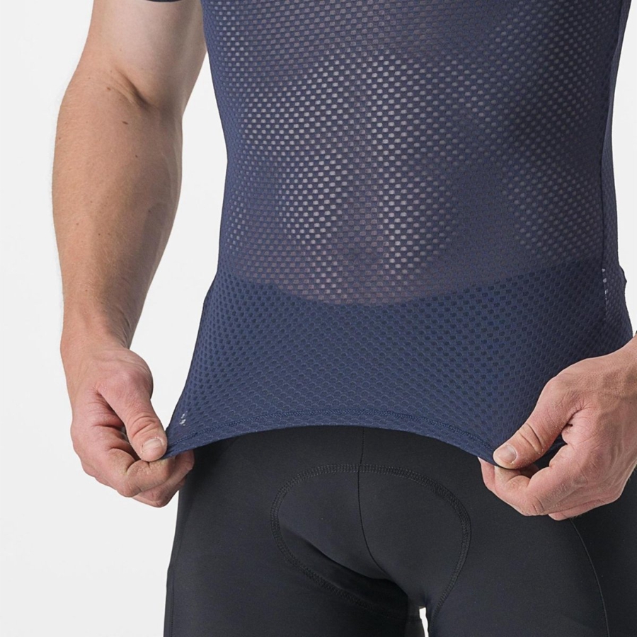 Castelli PRO MESH 2.0 SHORT SLEEVE Miesten Base Layer Sininen | CHIB-79462