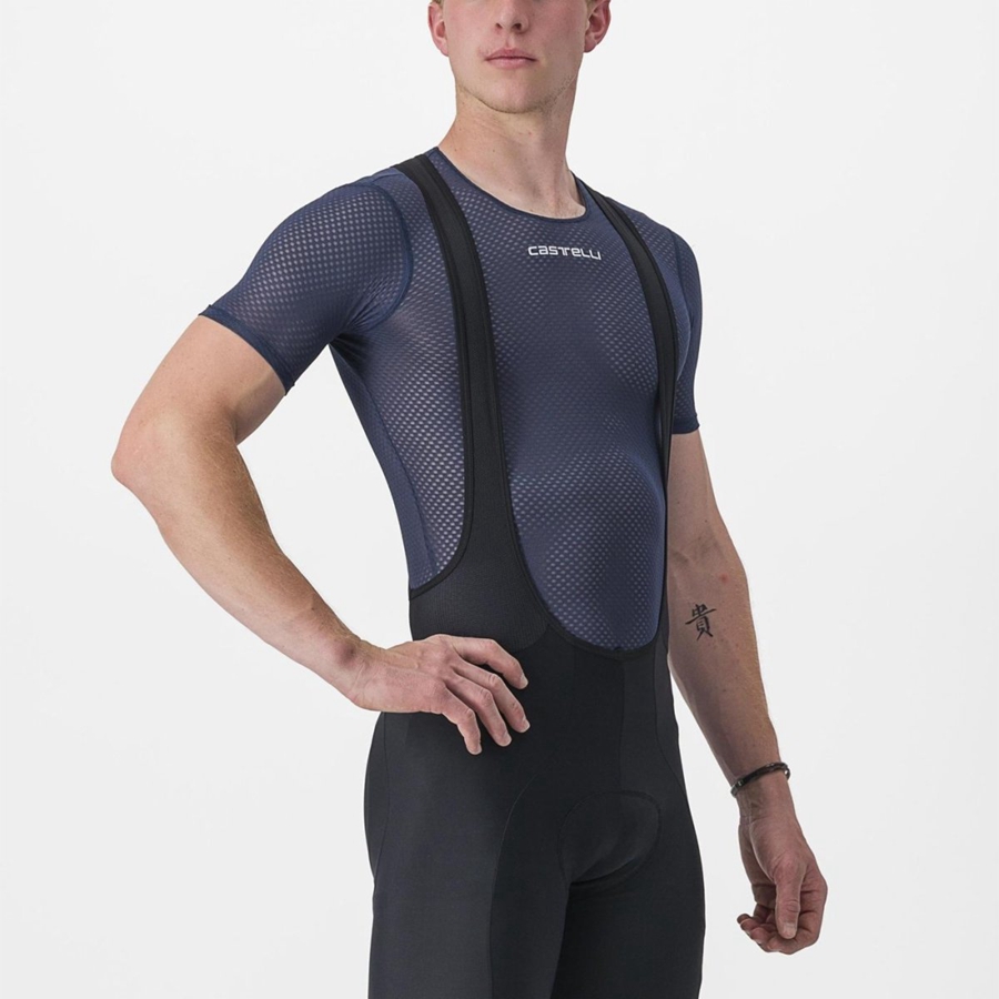 Castelli PRO MESH 2.0 SHORT SLEEVE Miesten Base Layer Sininen | CHIB-79462