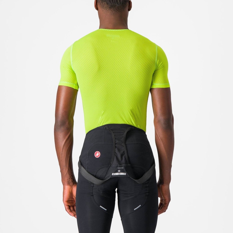 Castelli PRO MESH 2.0 SHORT SLEEVE Miesten Base Layer Vaaleanvihreä | DZYW-60827