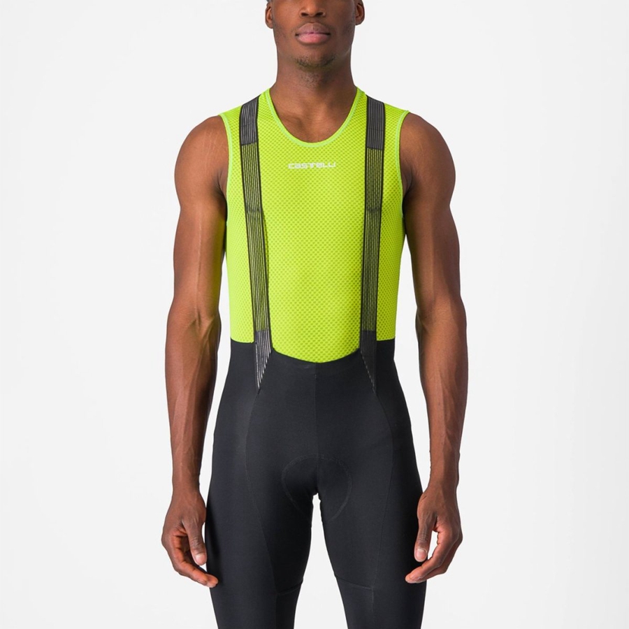 Castelli PRO MESH 2.0 SLEEVELESS Miesten Base Layer Vaaleanvihreä | EVZF-36728