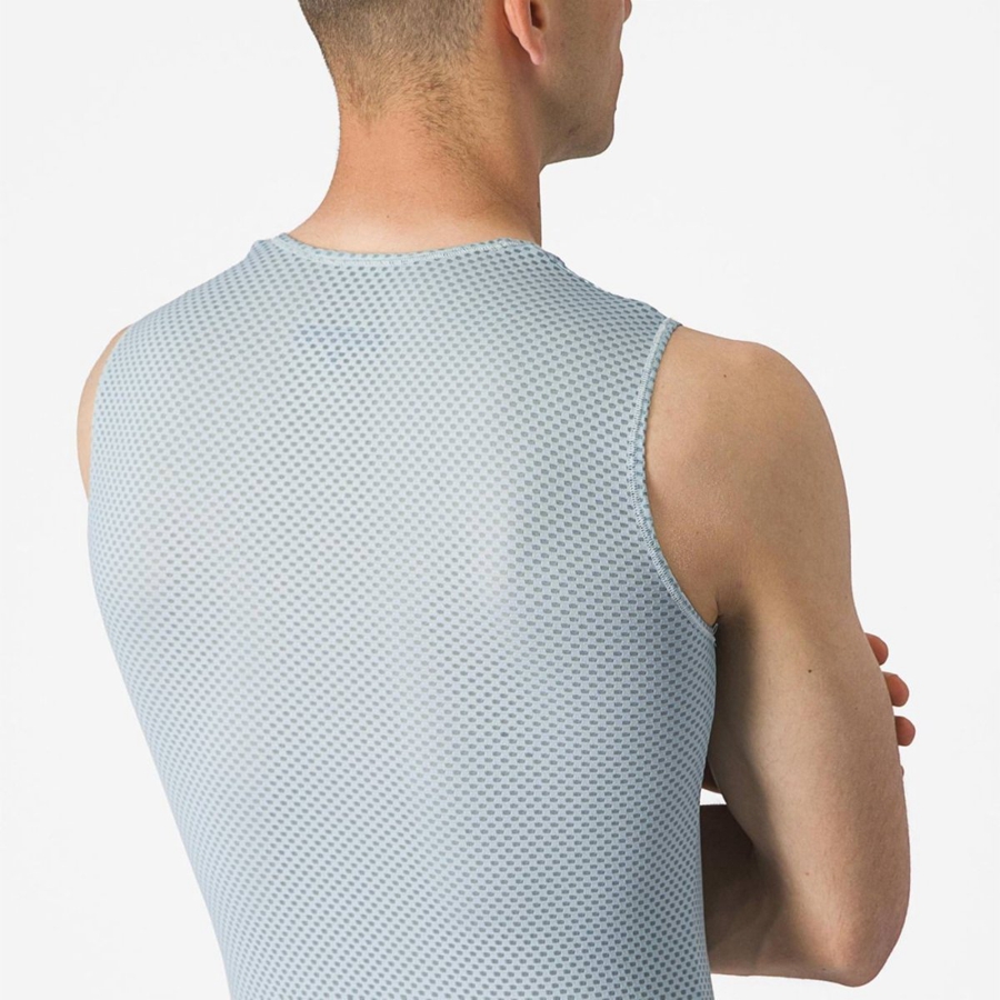 Castelli PRO MESH 2.0 SLEEVELESS Miesten Base Layer Sininen | UBQZ-18329