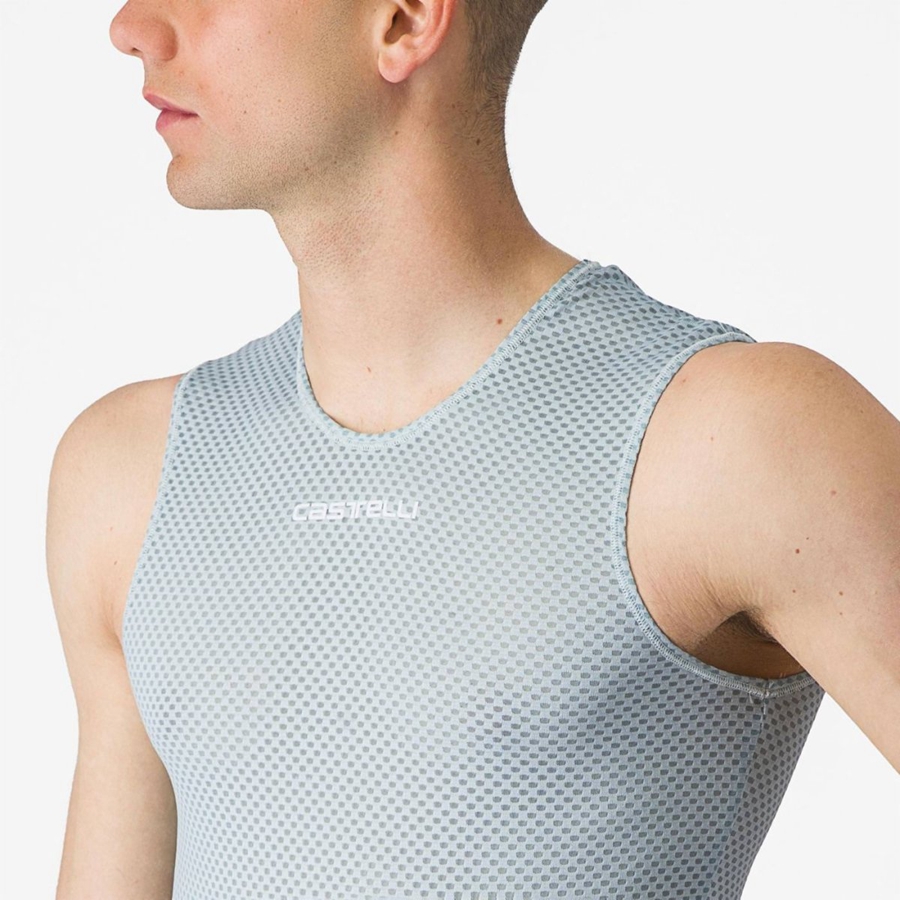 Castelli PRO MESH 2.0 SLEEVELESS Miesten Base Layer Sininen | UBQZ-18329