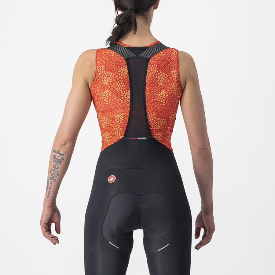 Castelli PRO MESH 4 W SLEEVELESS Naisten Base Layer Oranssi | JDPL-17953